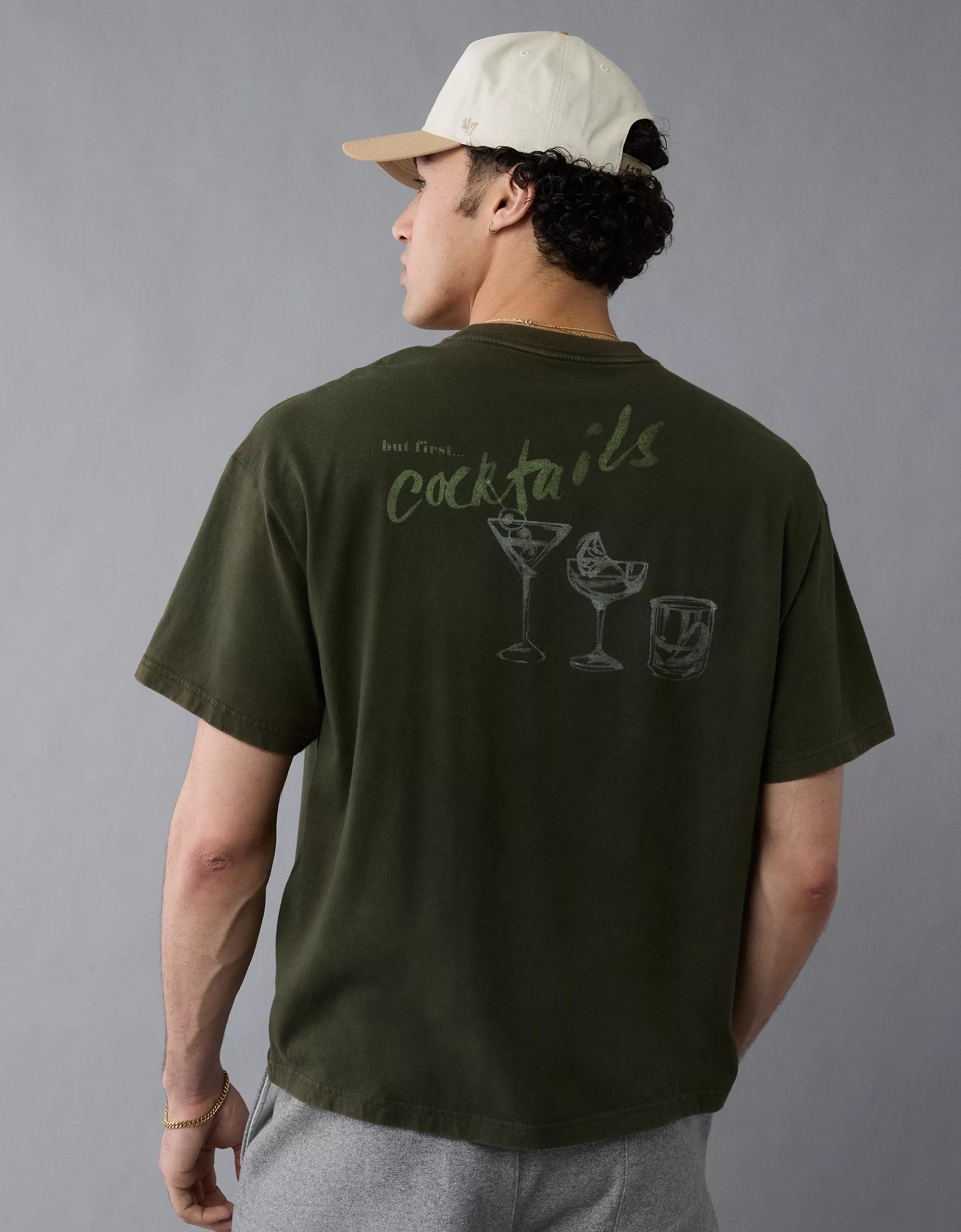 AE Boxy Happy Hour Graphic T-Shirt Product Image