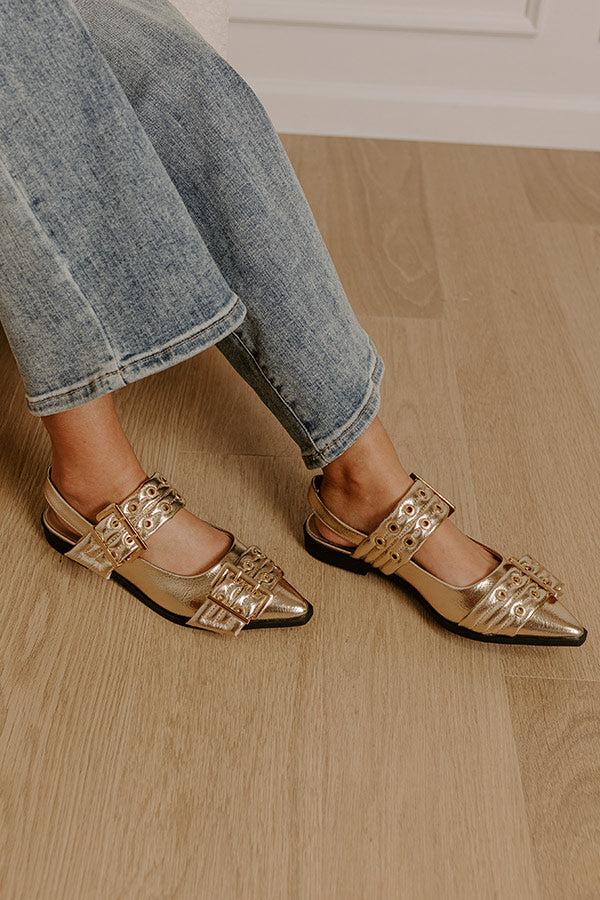 The Teagan Metallic Flats Product Image