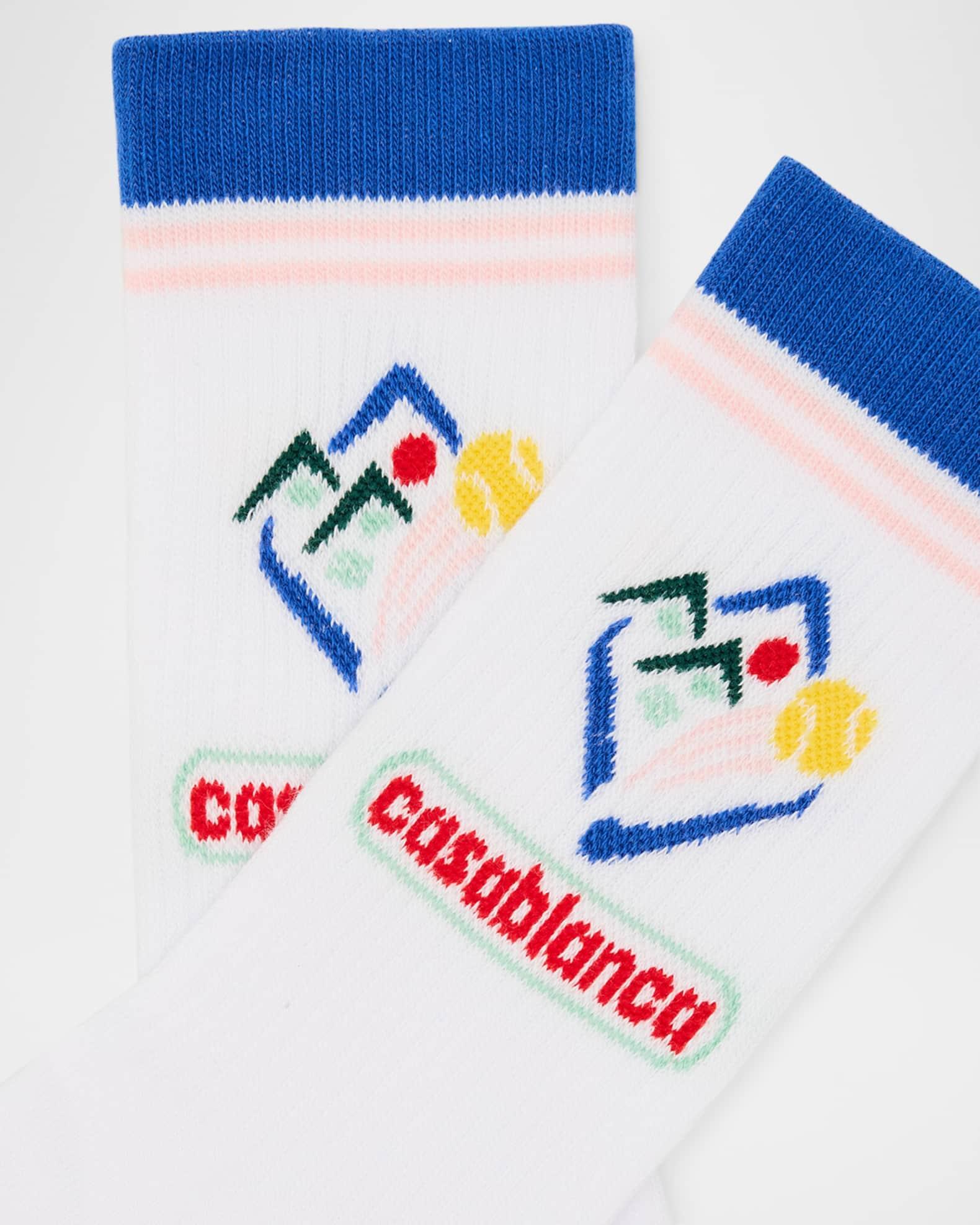 Men's Printed Logo Sport Crew Socks Product Image