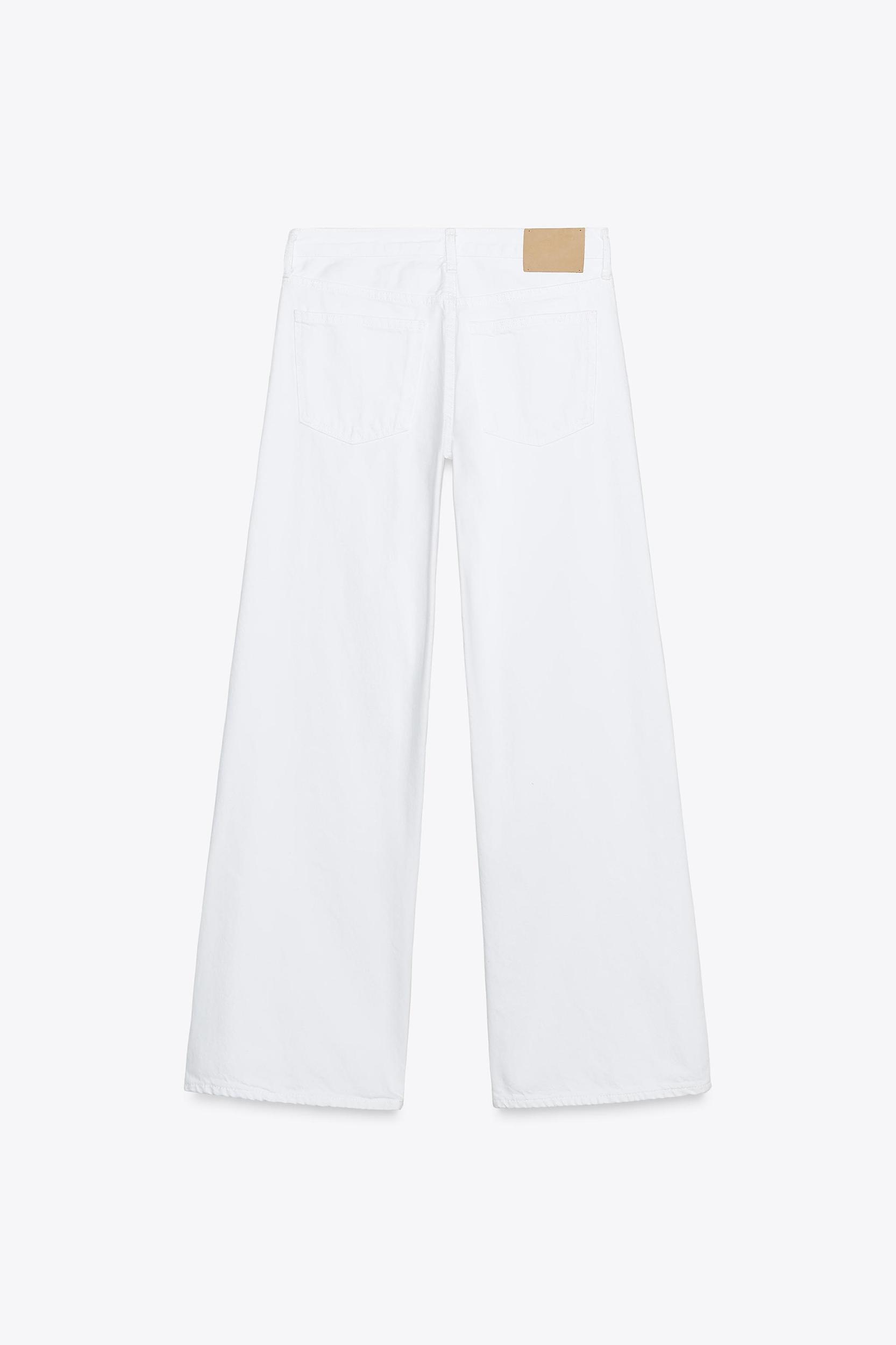 ZW COLLECTION WIDE LEG LOW-RISE JEANS Product Image