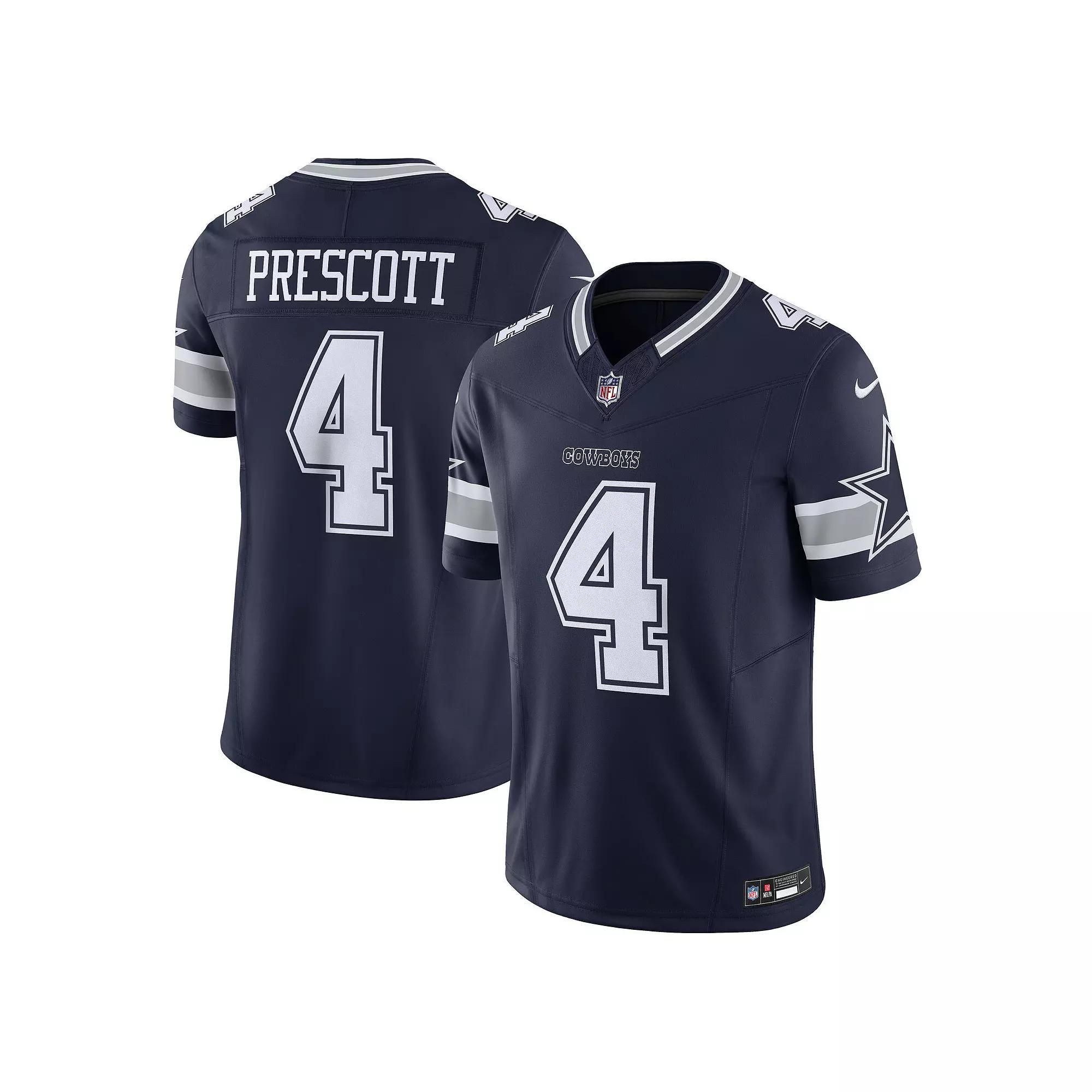 Men's Nike Dak Prescott Navy Dallas Cowboys Vapor F.U.S.E. Limited Jersey,  Product Image