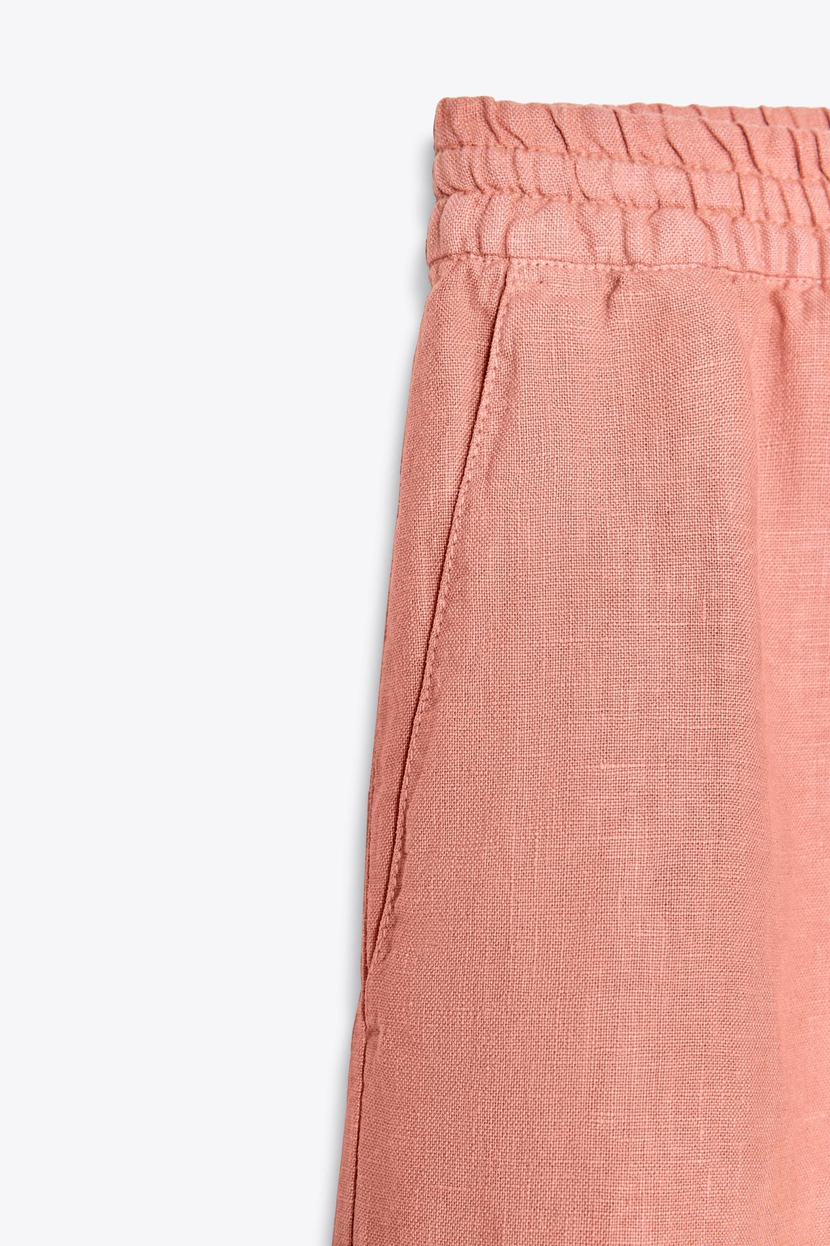 ZW COLLECTION 100% LINEN LONG BERMUDA SHORTS Product Image