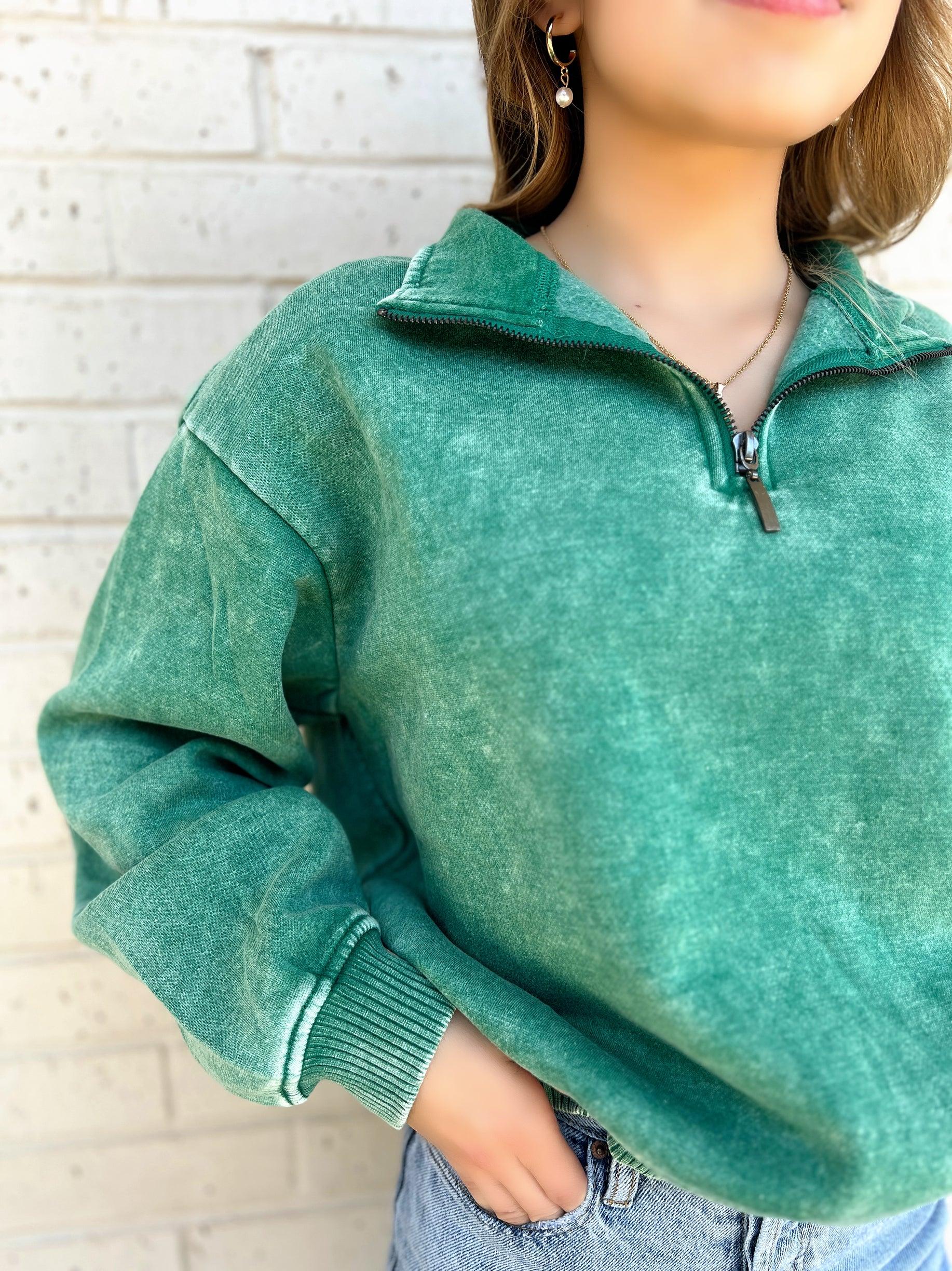Find Out Half Zip Pullover - 4 colors Product Image