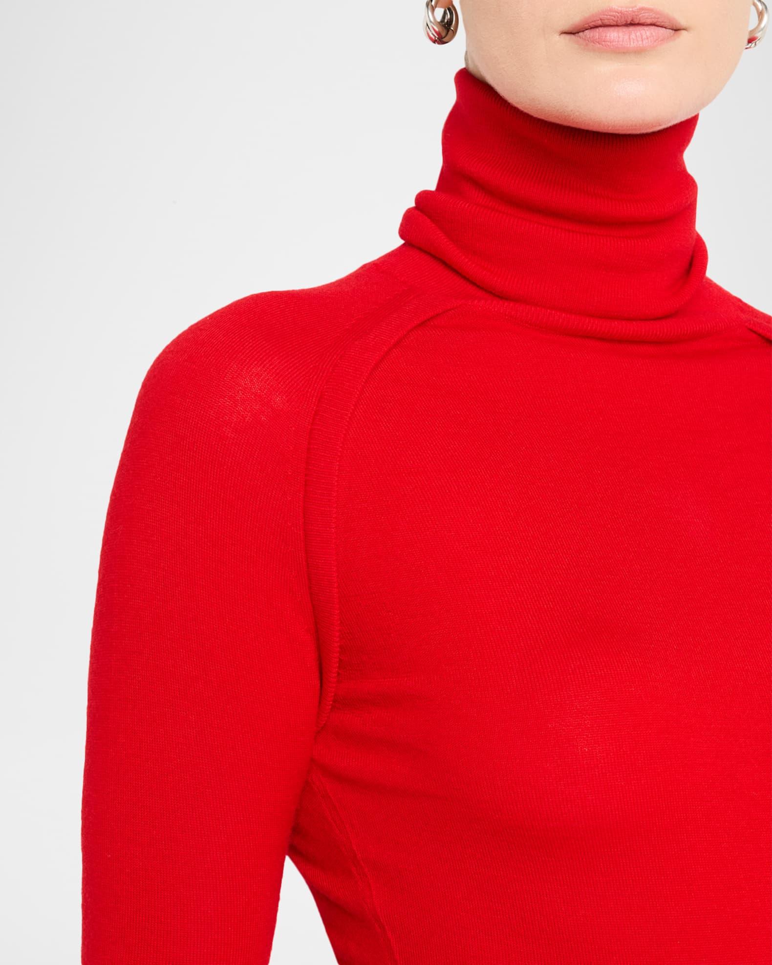 Turtleneck Raglan Long-Sleeve Sweater Product Image