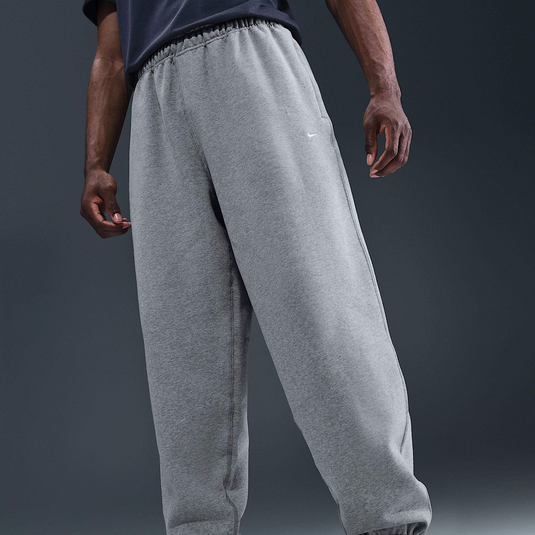Nike Mens Solo Swoosh Cuffed Fleece Pants | HV1088-063 Product Image
