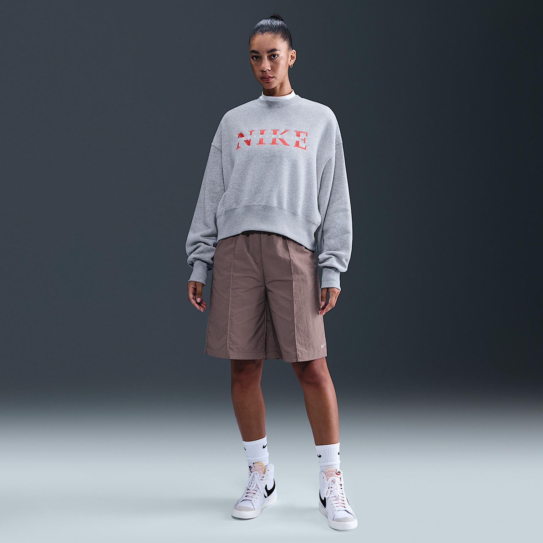 Womens Nike Sportswear Phoenix Fleece Oversized Crew-Neck Sweatshirt | IH4056-063 Product Image