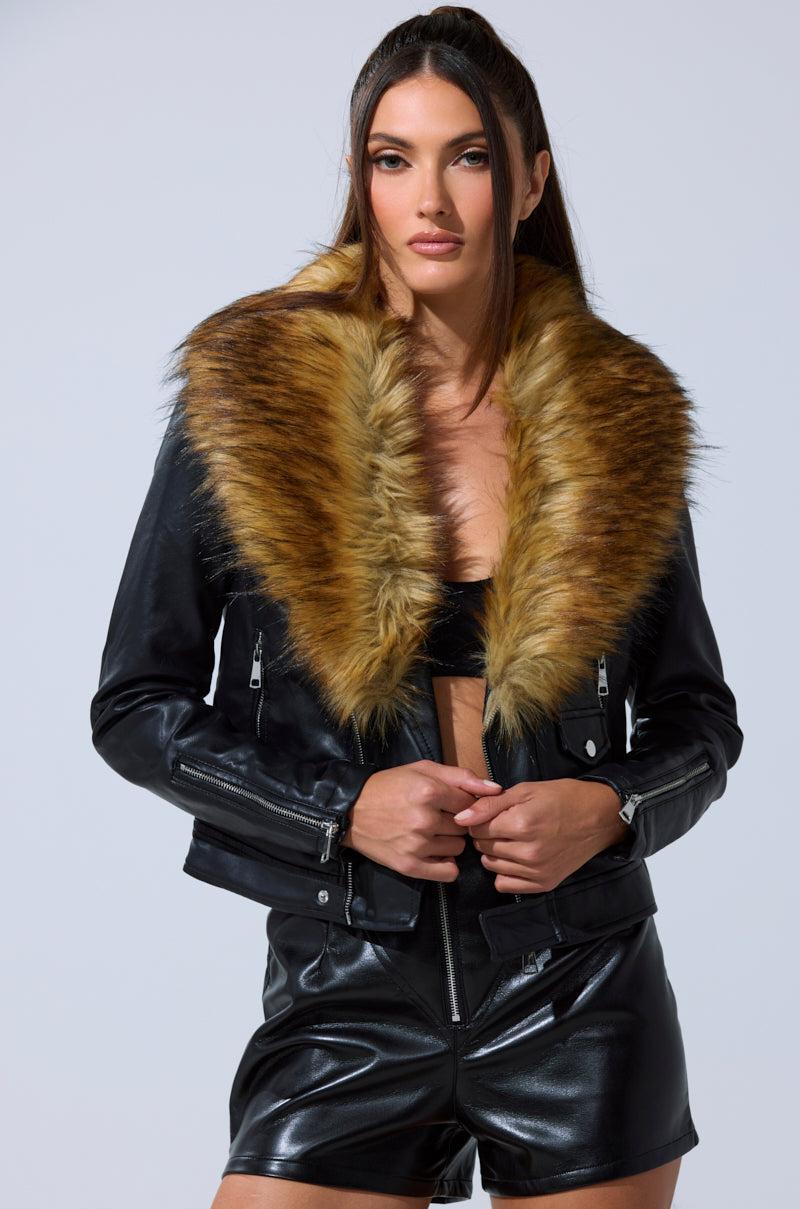 AUSSY FUR COLLAR MOTO Product Image