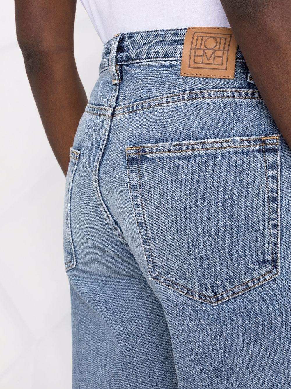 high-waisted wide-leg jeans Product Image