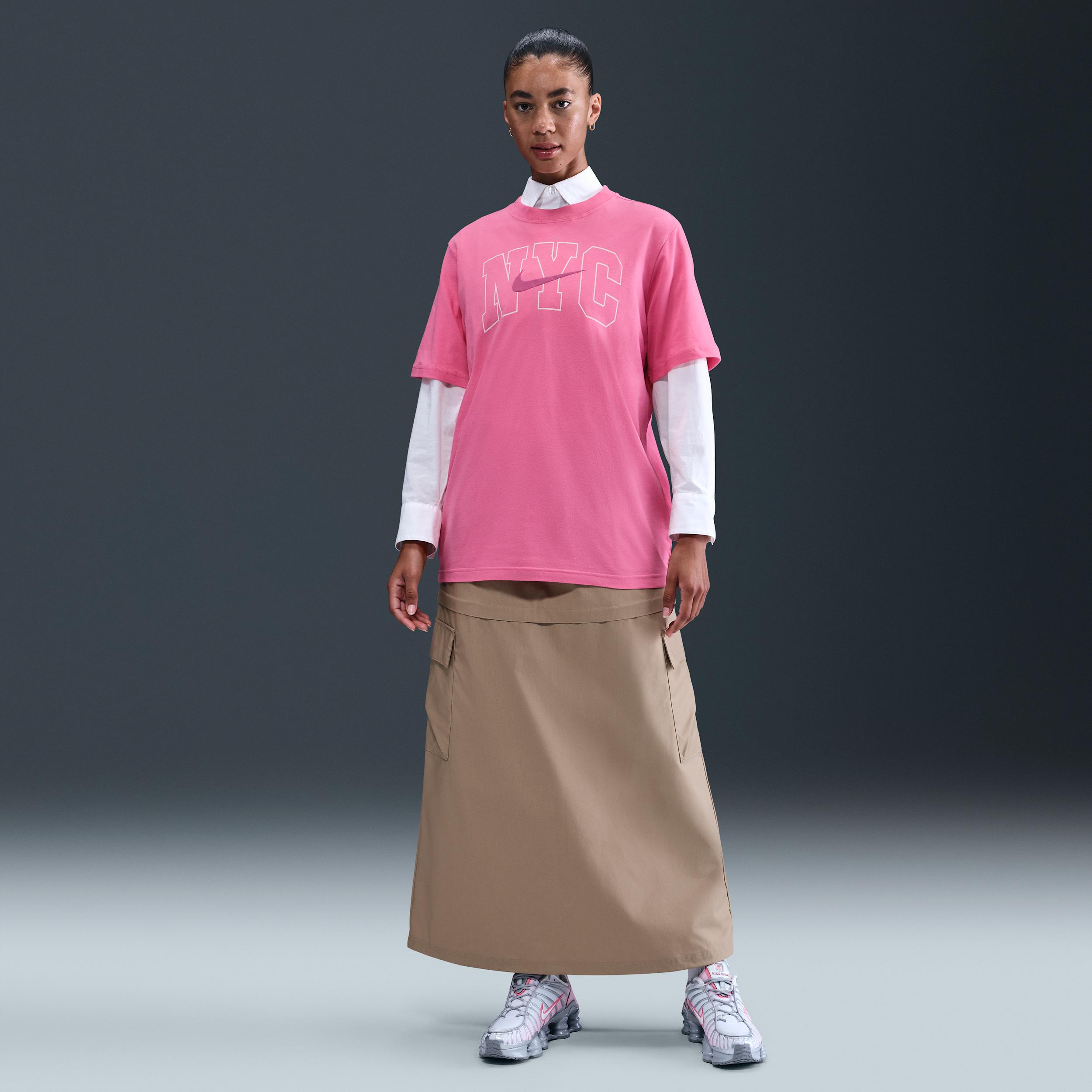 Womens Nike Sportswear Essential Graphic T-Shirt | IB8925-684 Product Image