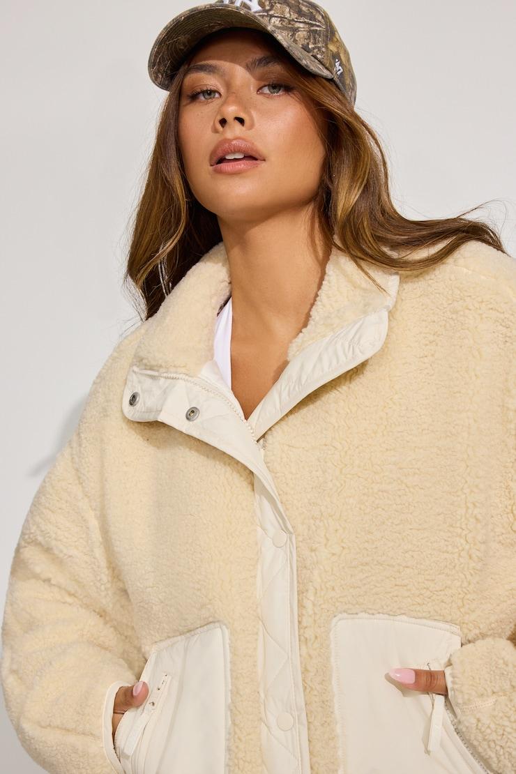 Sherpa Mixed Media Jacket Product Image