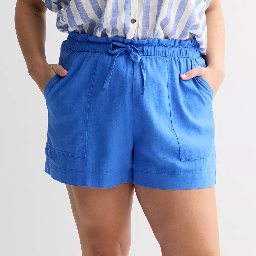 Plus Size Sonoma Goods For Life® Femme Shorts, Women's, Size: 1XL, Valen River Product Image