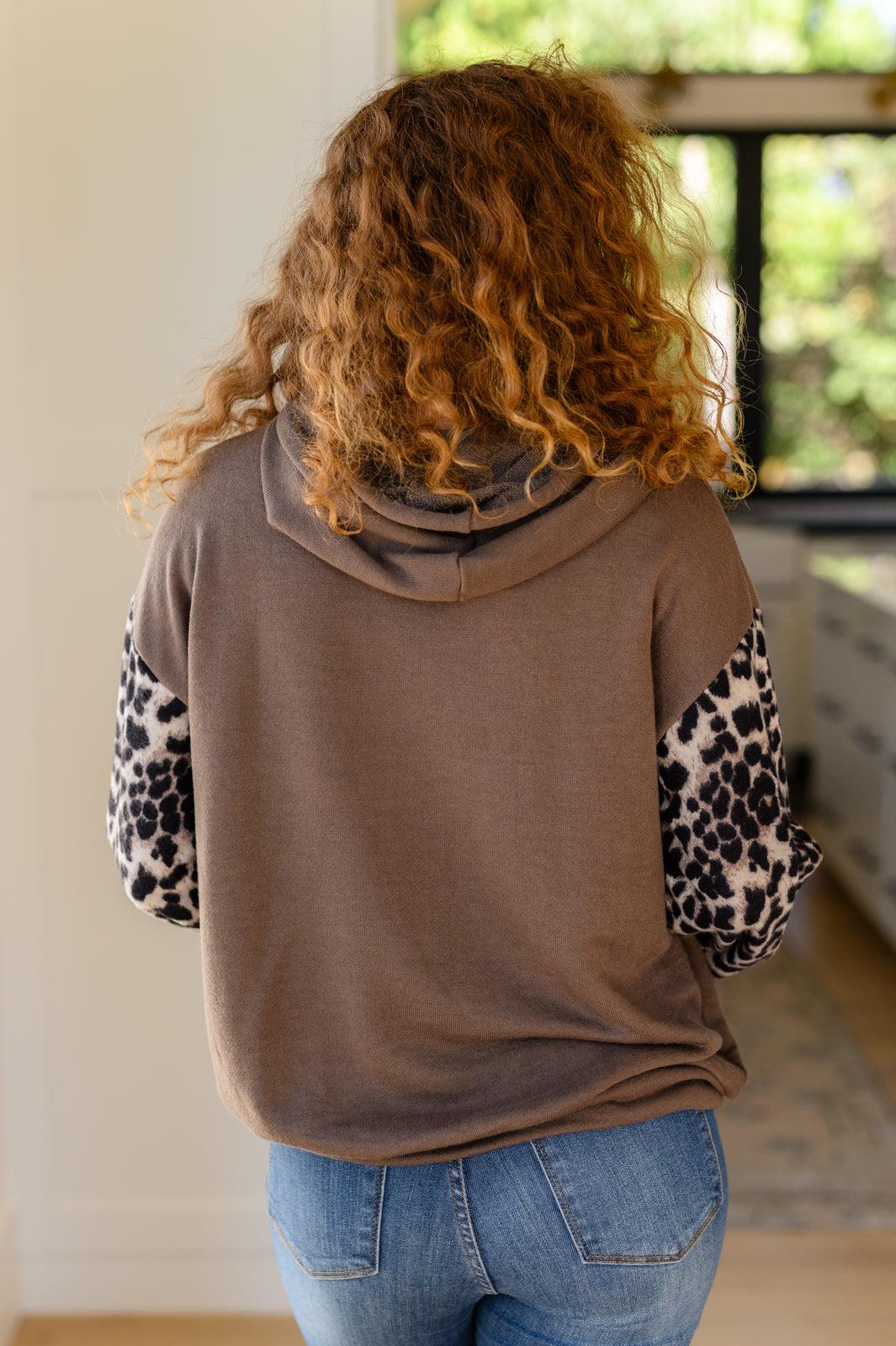 Here And There Leopard Print Hoodie (Online Exclusive) Product Image