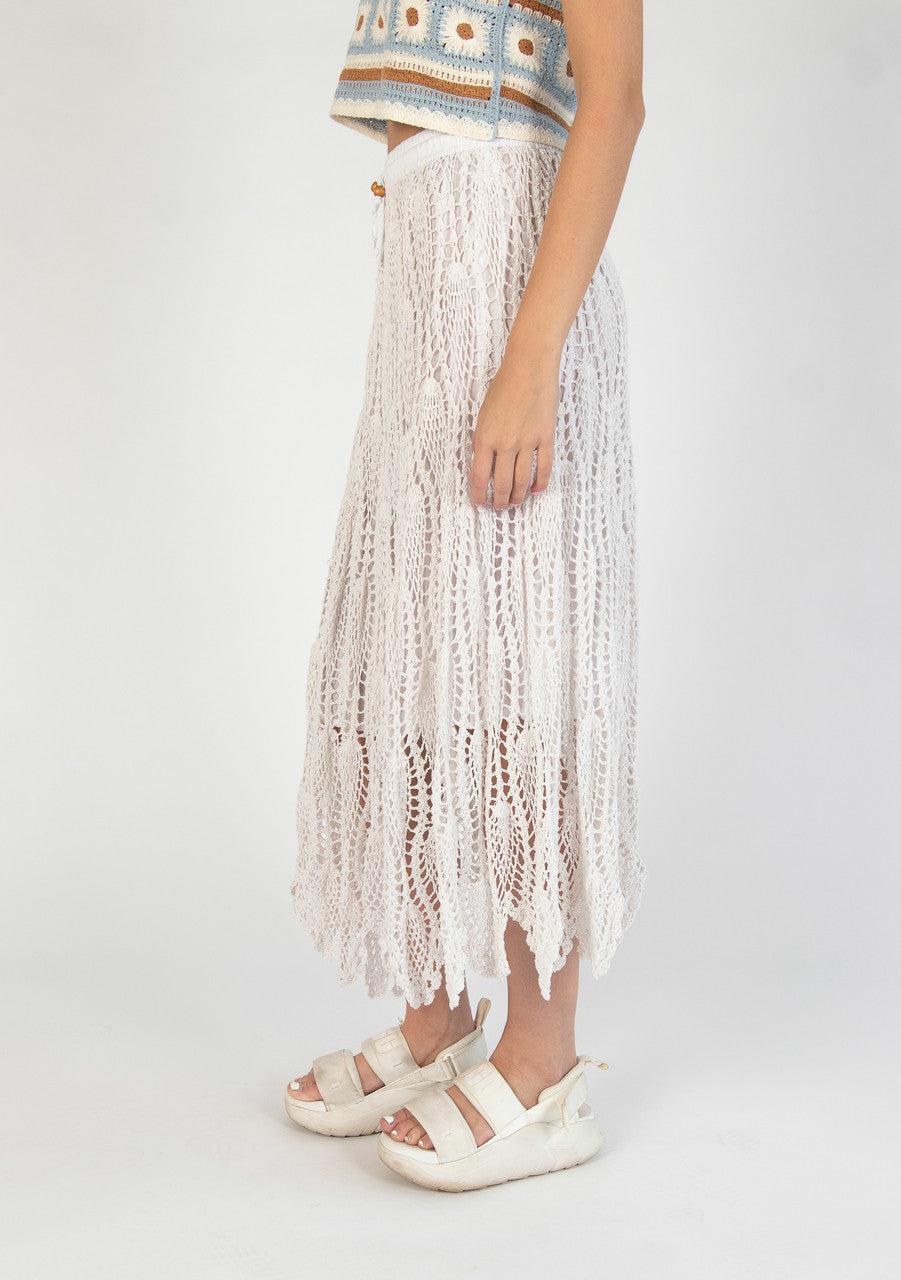 Natural Crochet Maxi Skirt Product Image