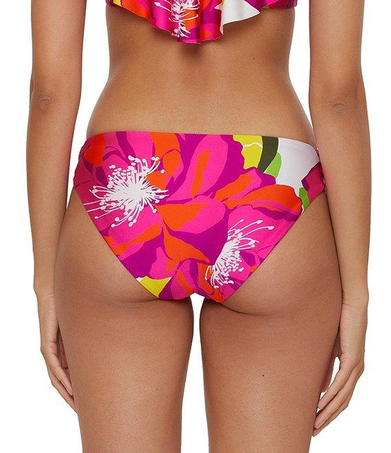 Trina Turk Bloom Shirred Tab Side Hipster Swim Bottom Product Image
