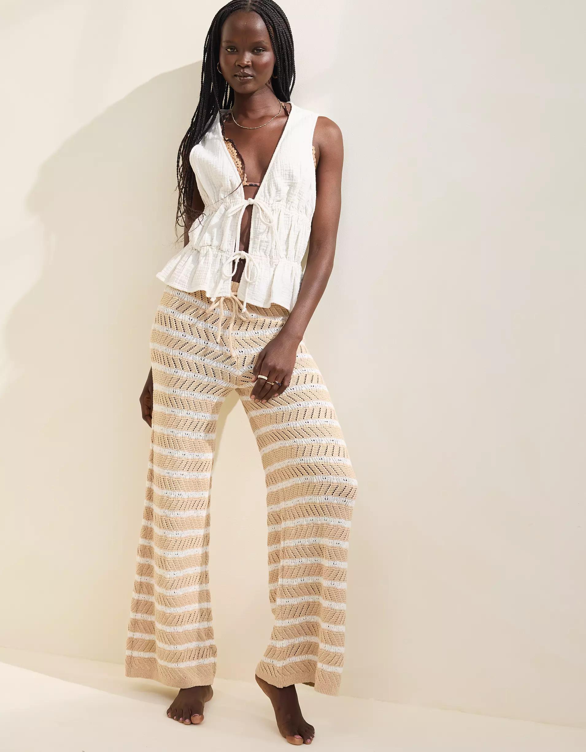 Aerie Crochet Party Pant Product Image