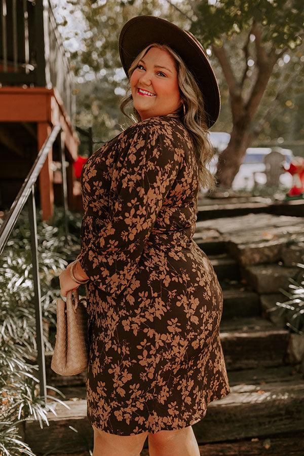 Maple Dreams Floral Mini Dress Curves Product Image