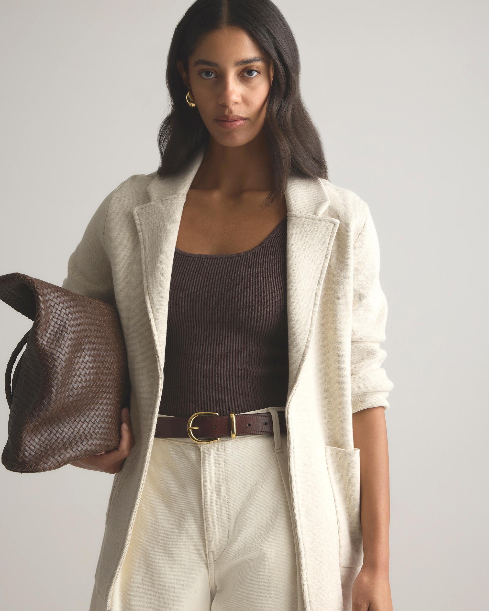 Quince | Women's Knit Blazer Organic Cotton Product Image