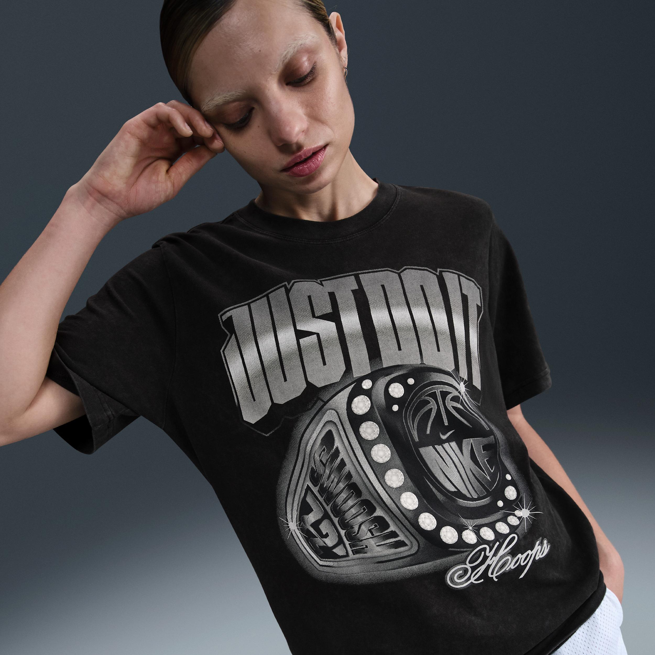 Nike Womens Loose Short-Sleeve Basketball T-Shirt | HJ3798-010 Product Image