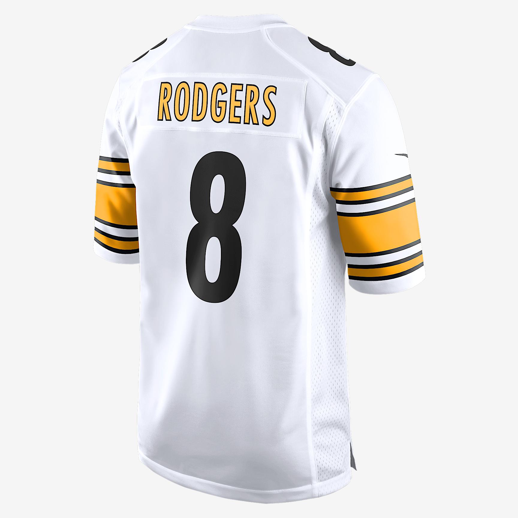 Aaron Rodgers Pittsburgh Steelers Nike Mens NFL Game Jersey | 67NM0F5S7LF-SAC Product Image