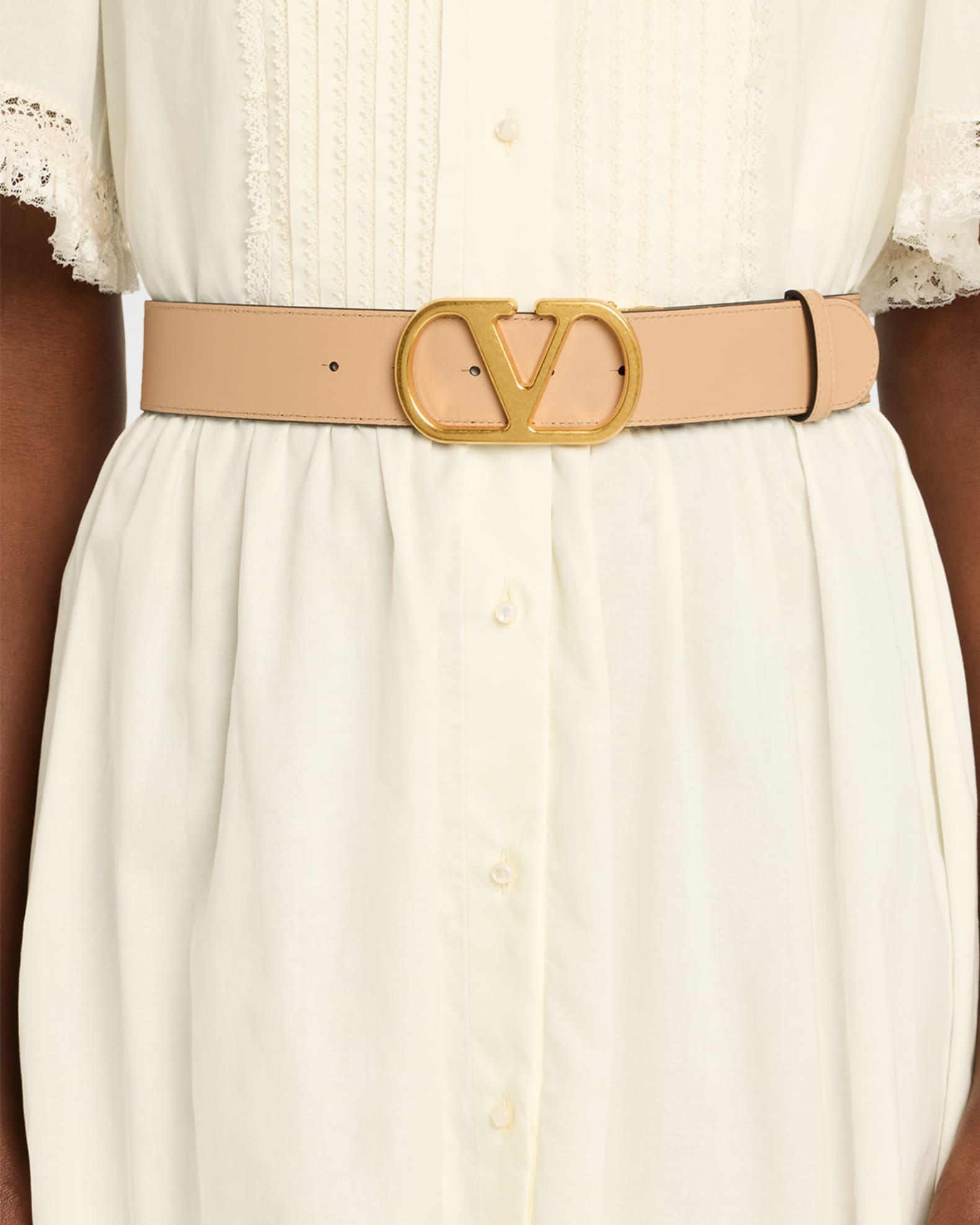 Reversible VLogo Signature Signature Leather Belt, 40mm Product Image