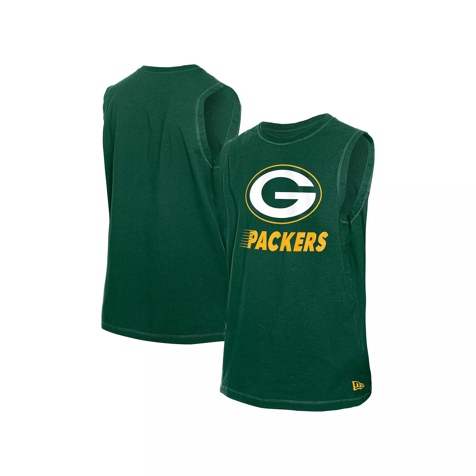 Men's New Era  Green Green Bay Packers Leisure Collection Tank Top, Size: 3XL Product Image