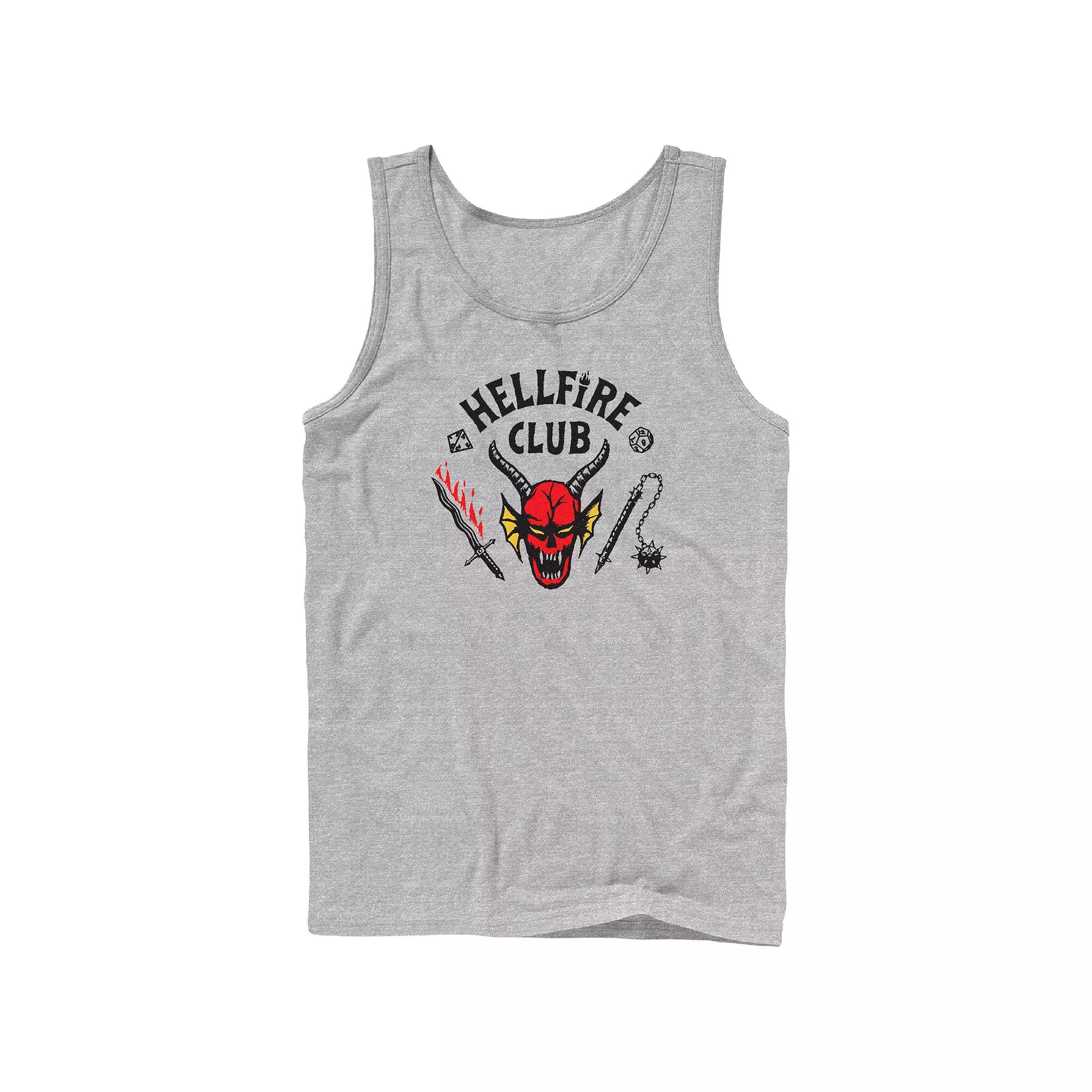Men's Netflix Stranger Things Hellfire Club Logo Graphic Tank Top,  Product Image