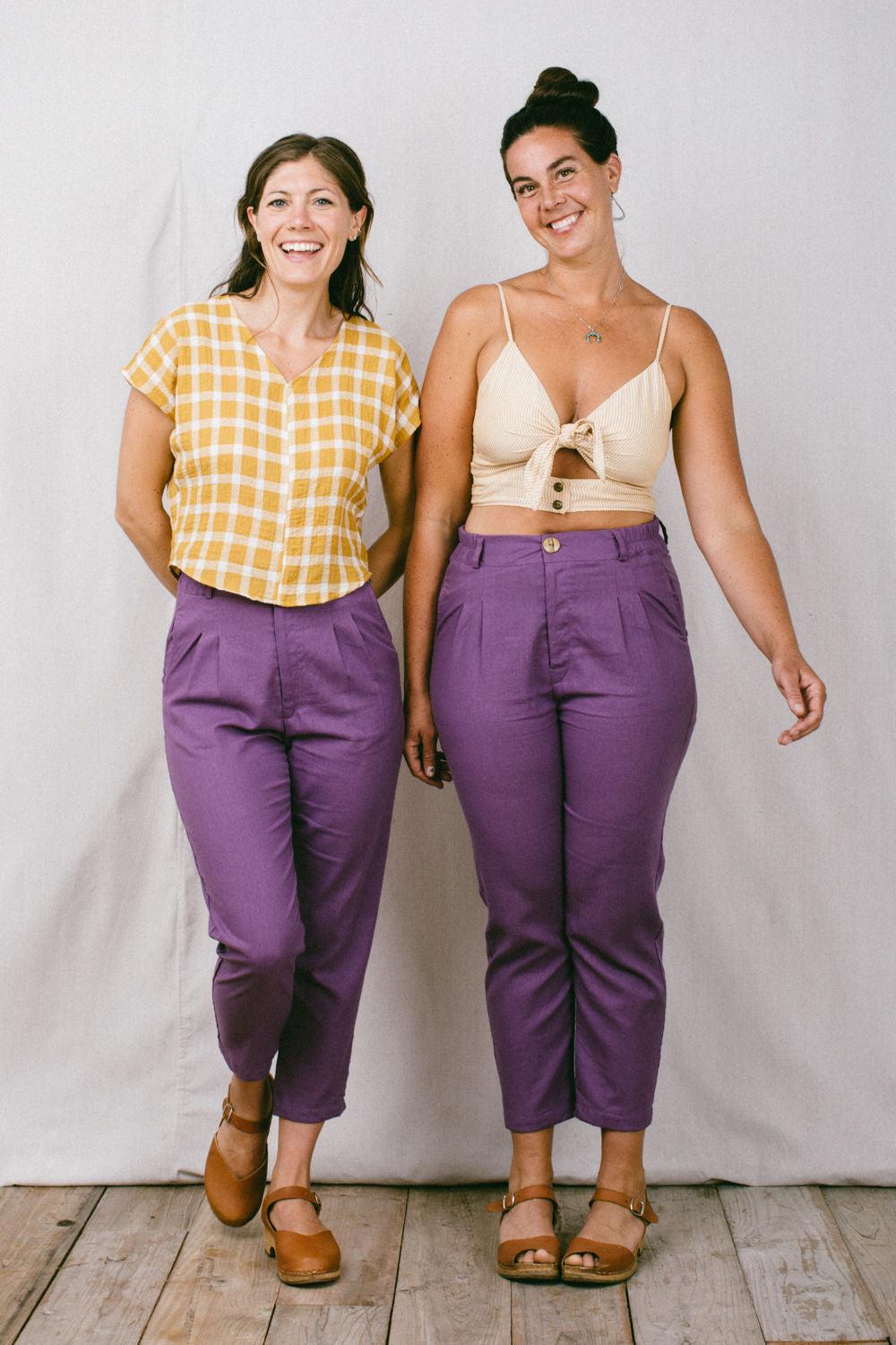 Perfect Pant 2.0 in Heliotrope Linen Product Image
