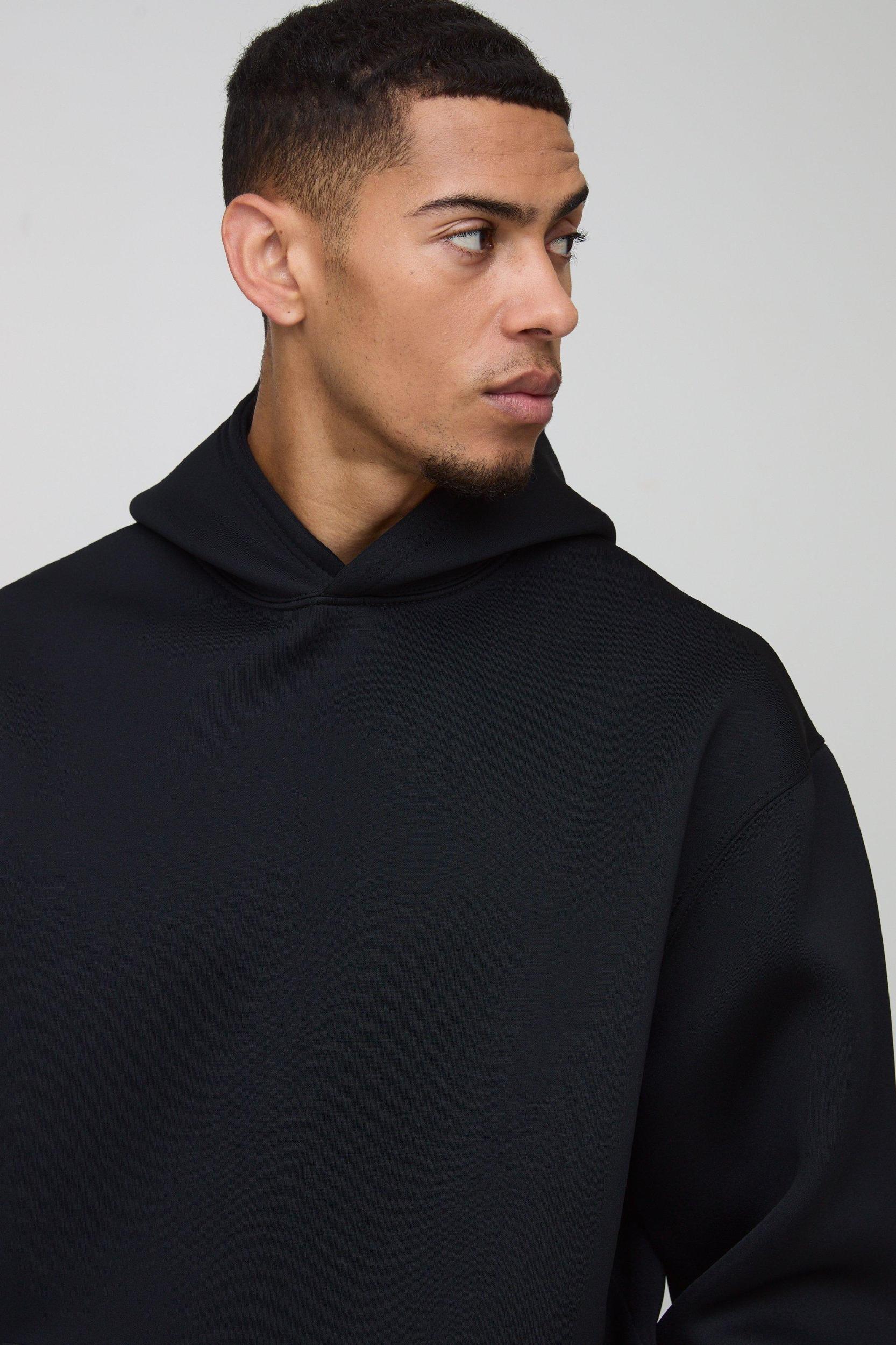 Oversized Bonded Scuba Hooded Tracksuit | boohooMAN USA Product Image