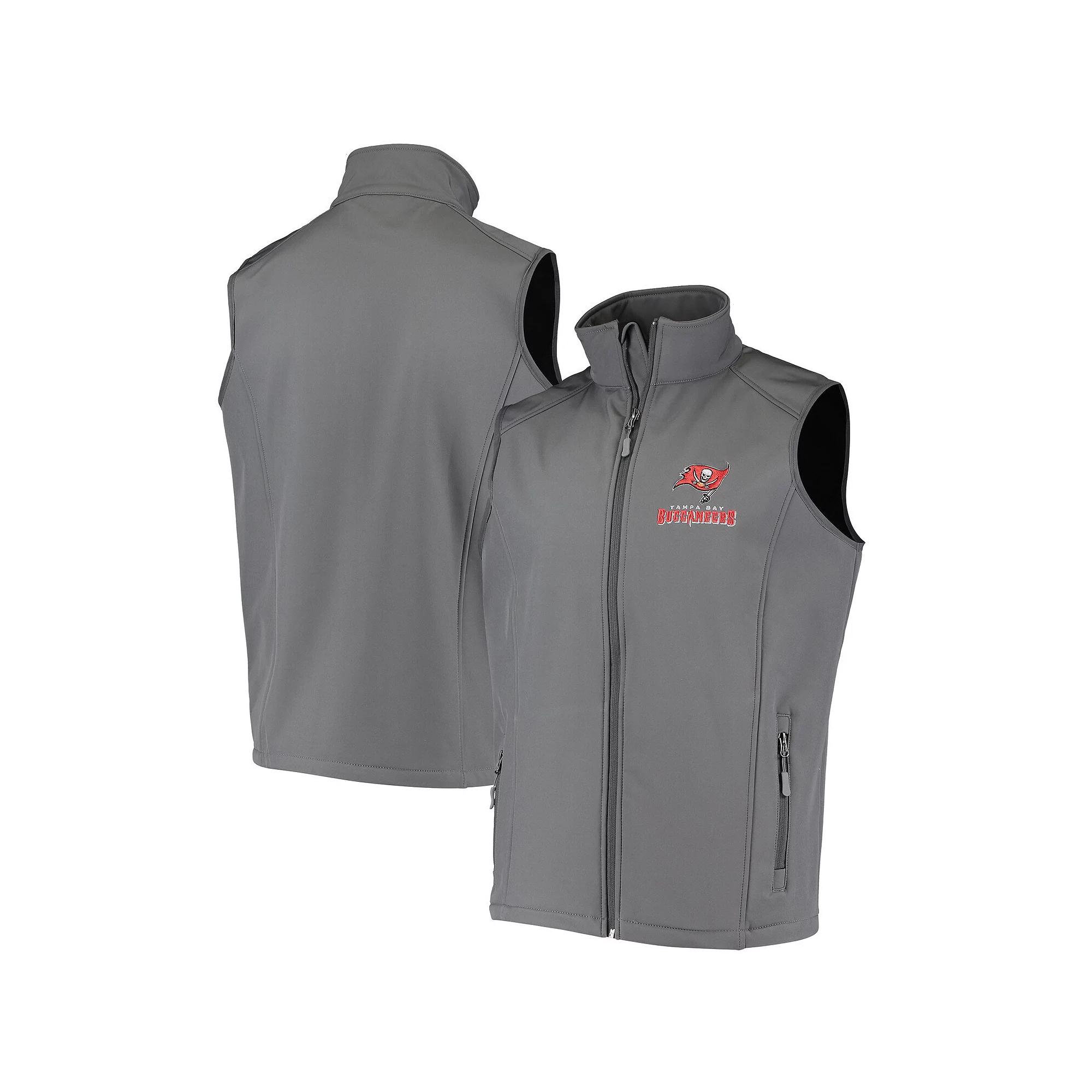 Mens Dunbrooke Pewter Tampa Bay Buccaneers Circle Archer Softshell Full-Zip Vest Product Image