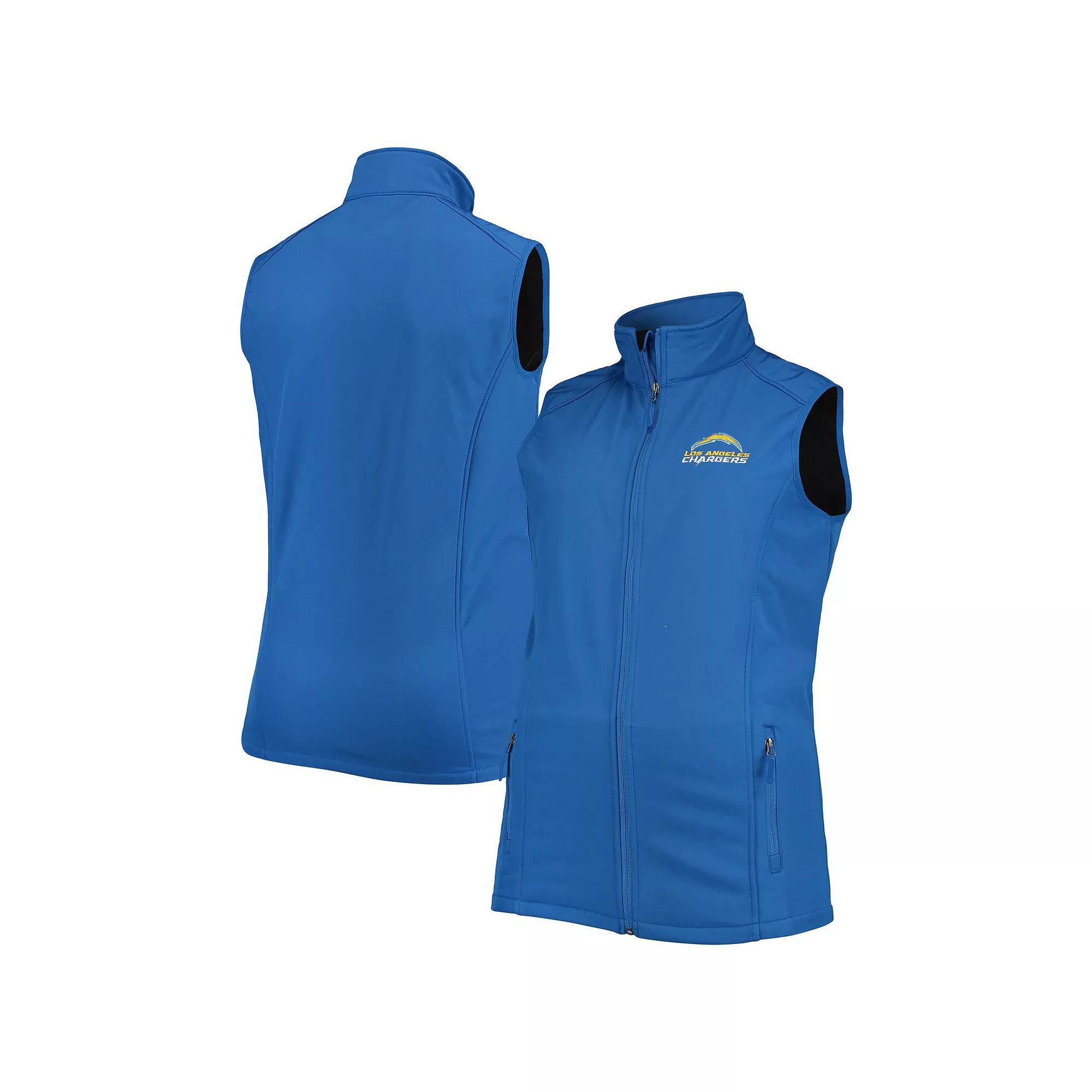 Men's Dunbrooke Royal Los Angeles Chargers Big & Tall Archer Softshell Full-Zip Vest, Size: 2XLT, Blue Product Image