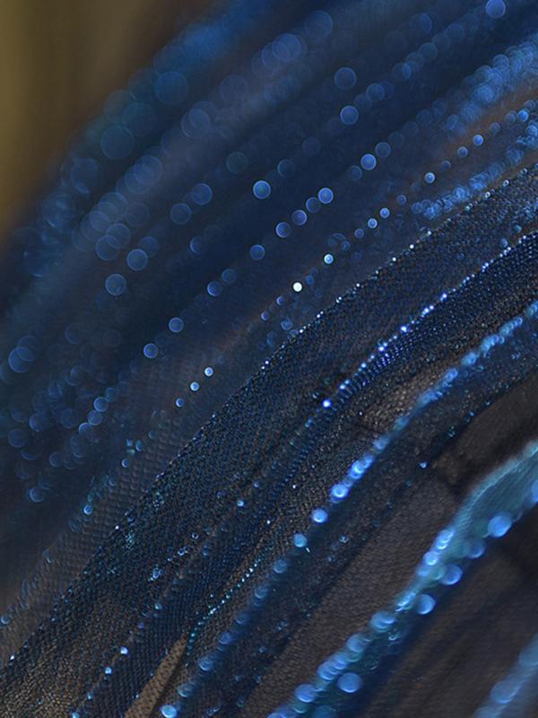 Urban A-Line Elastic Waist Mesh Pleated Skirts Product Image