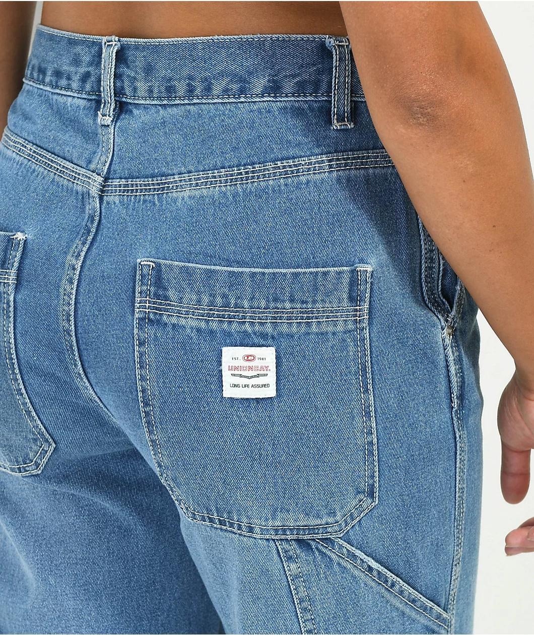 Unionbay Carpenter Work High Rise Blue Jeans Product Image