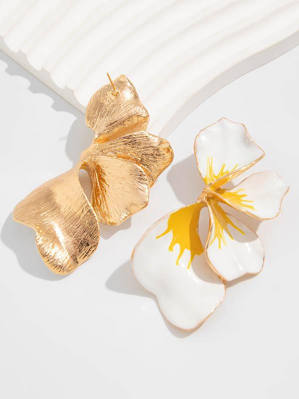 Flower Shape Drop Earrings Product Image