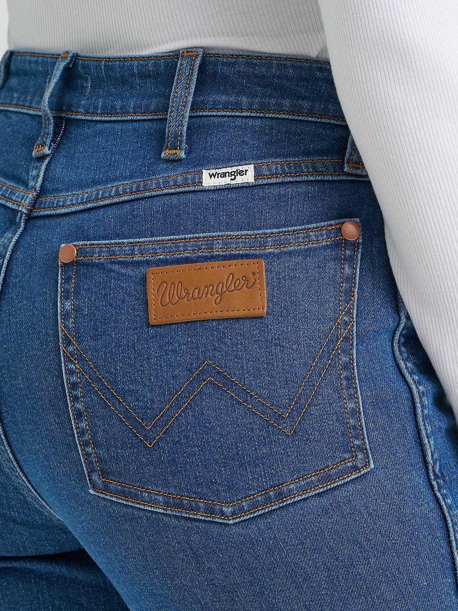 Women's High Rise Stitch Flare Jean in Carolina Product Image