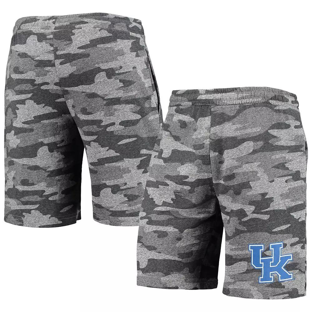 Men's Concepts Sport Charcoal/Gray Kentucky Wildcats Camo Backup Terry Jam Lounge Shorts,  Product Image