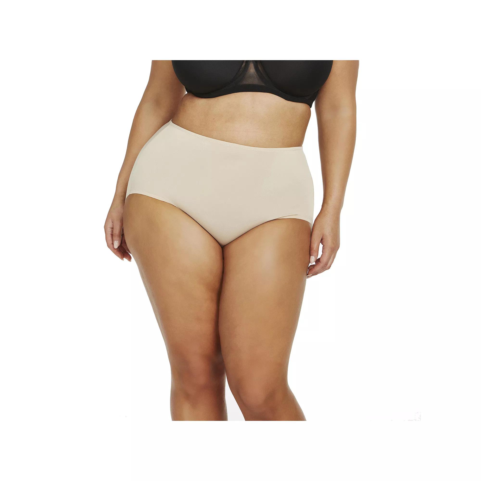 Plus Size Naomi & Nicole® Shapewear No Show, No Lines Brief Panty A815, Women's, Size: 1XL, Warm Beige Product Image