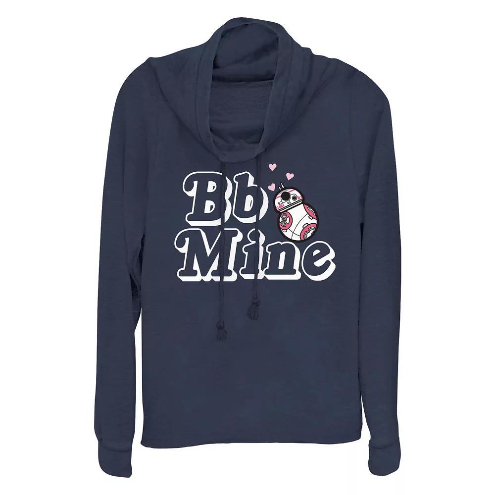Plus Size Star Wars BB-8 Bb Mine Cowlneck Graphic Lightweight Long Sleeve, Women's, Size: 2XL, Blue Product Image