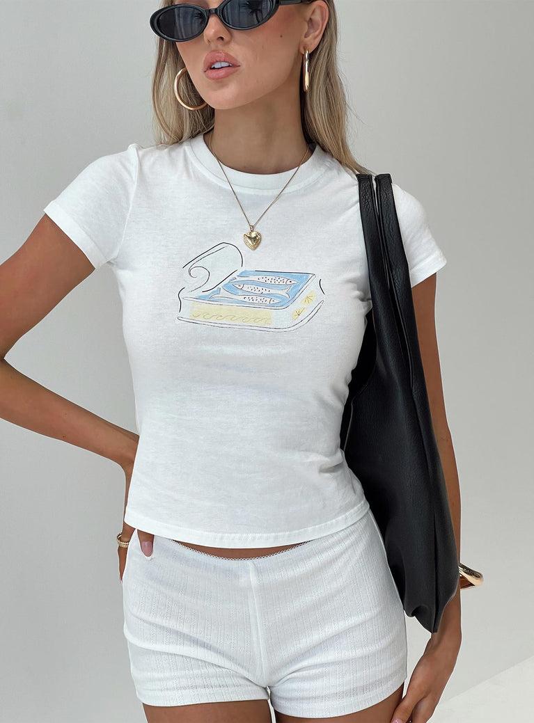 Sardine Tee White Product Image