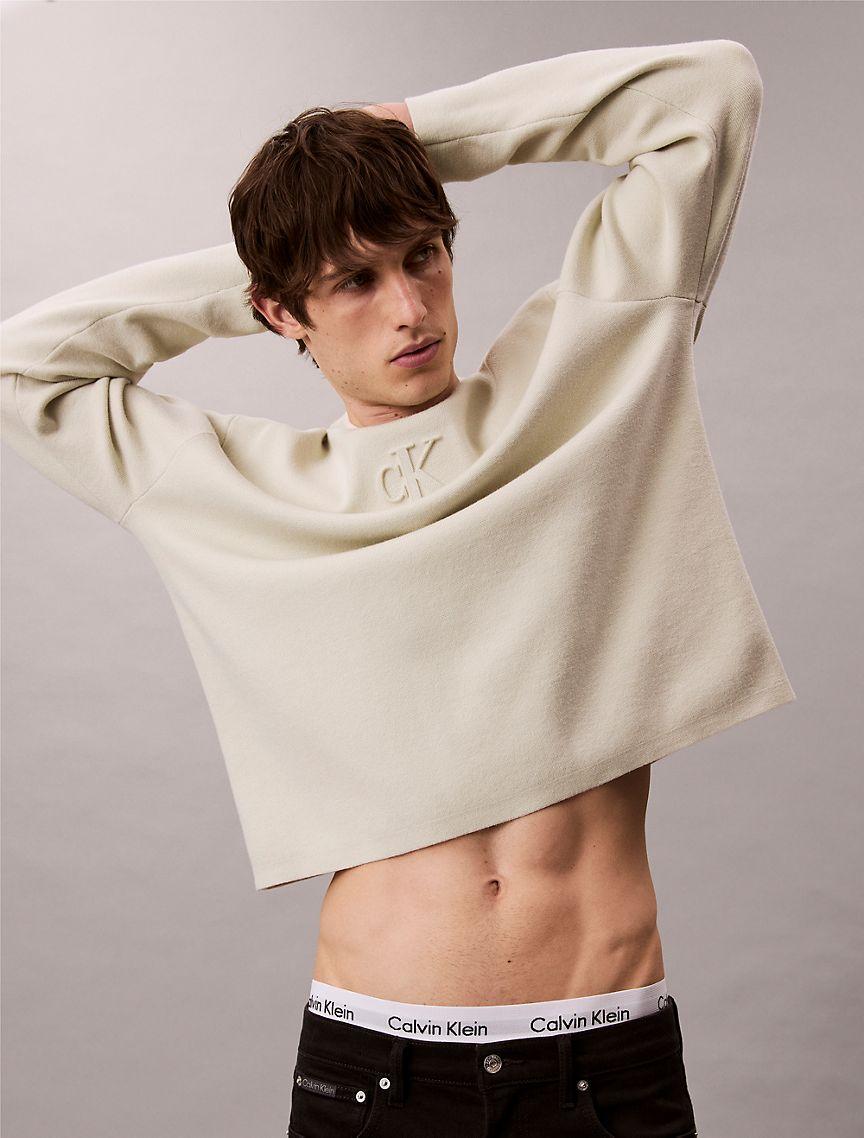 Relaxed Fit Standard Logo Terry Crewneck Sweatshirt Product Image