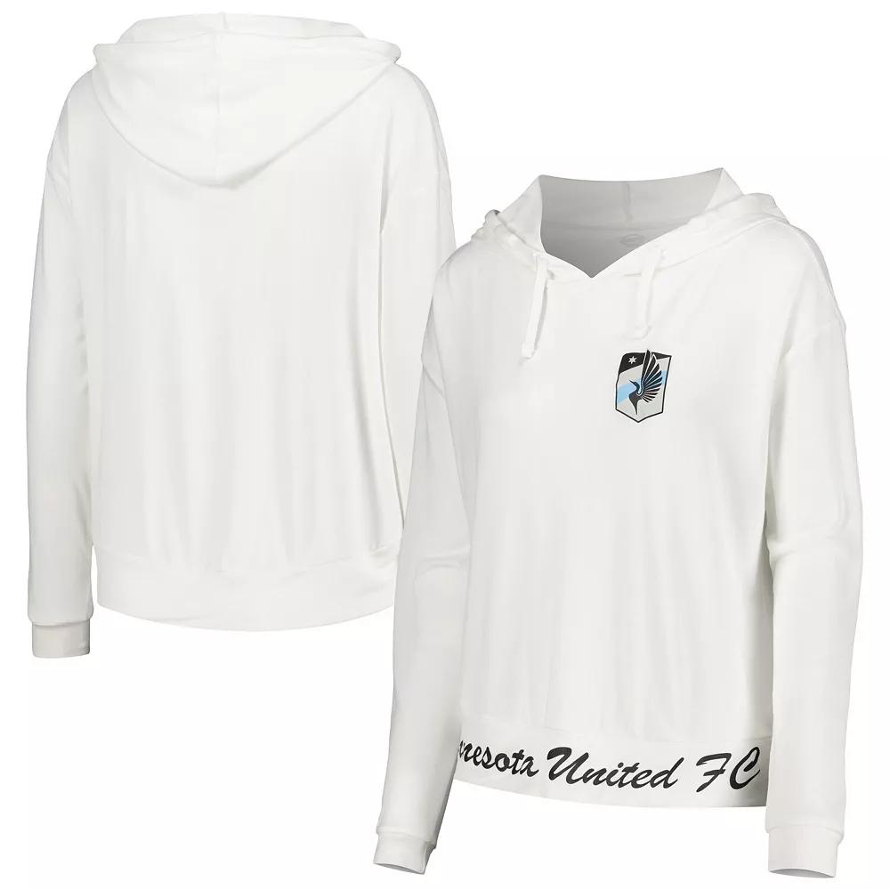 Women's Concepts Sport White Minnesota United FC Accord Hoodie Long Sleeve Top,  Product Image