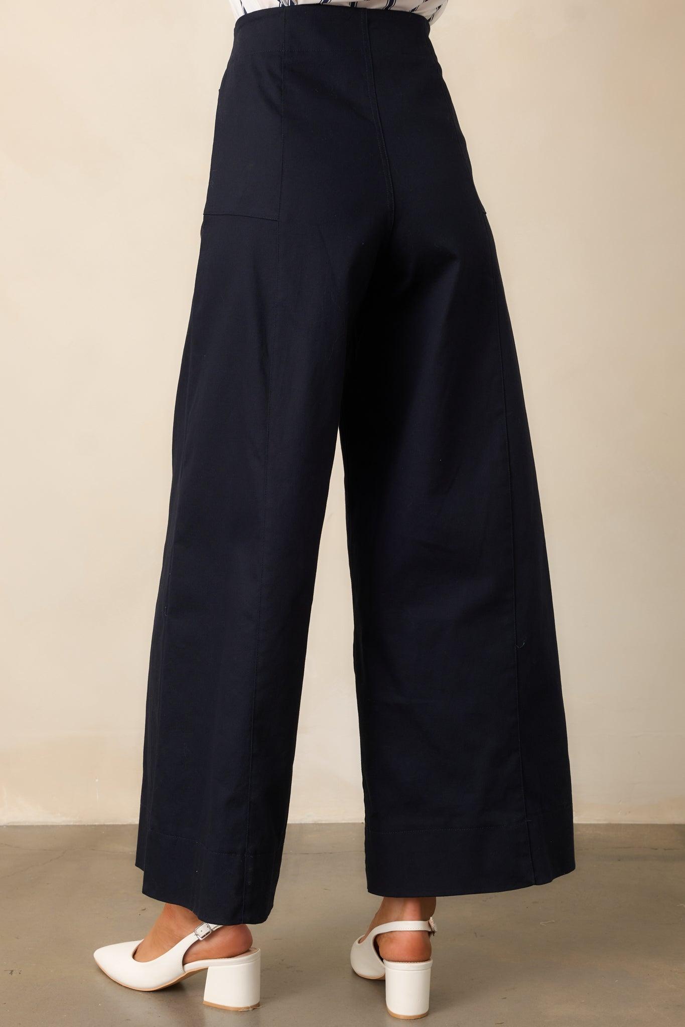 Daylight Glimmer Navy Wide Leg Pants Product Image