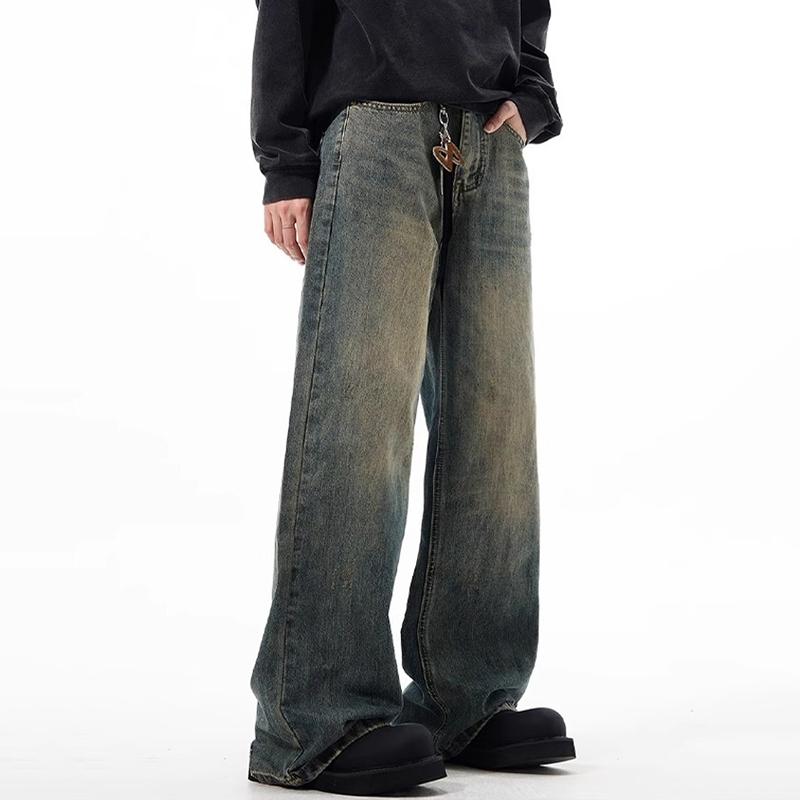Sopula American Cleanfit Retro Straight Wide Leg Jeans Product Image