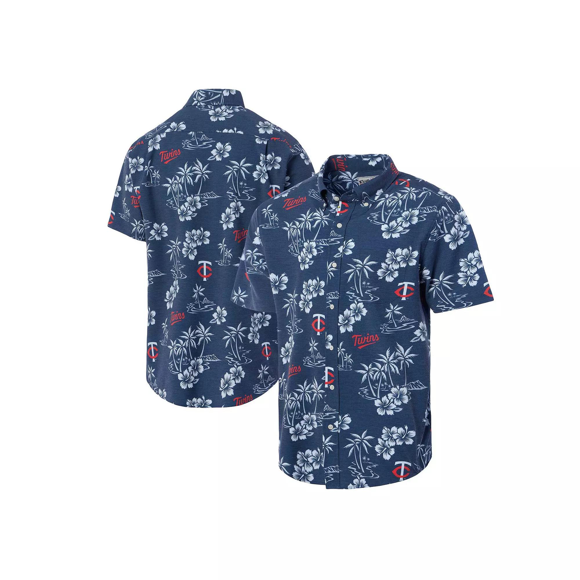 Men's Reyn Spooner Navy Minnesota Twins Kekai Button-Down Shirt,  Product Image