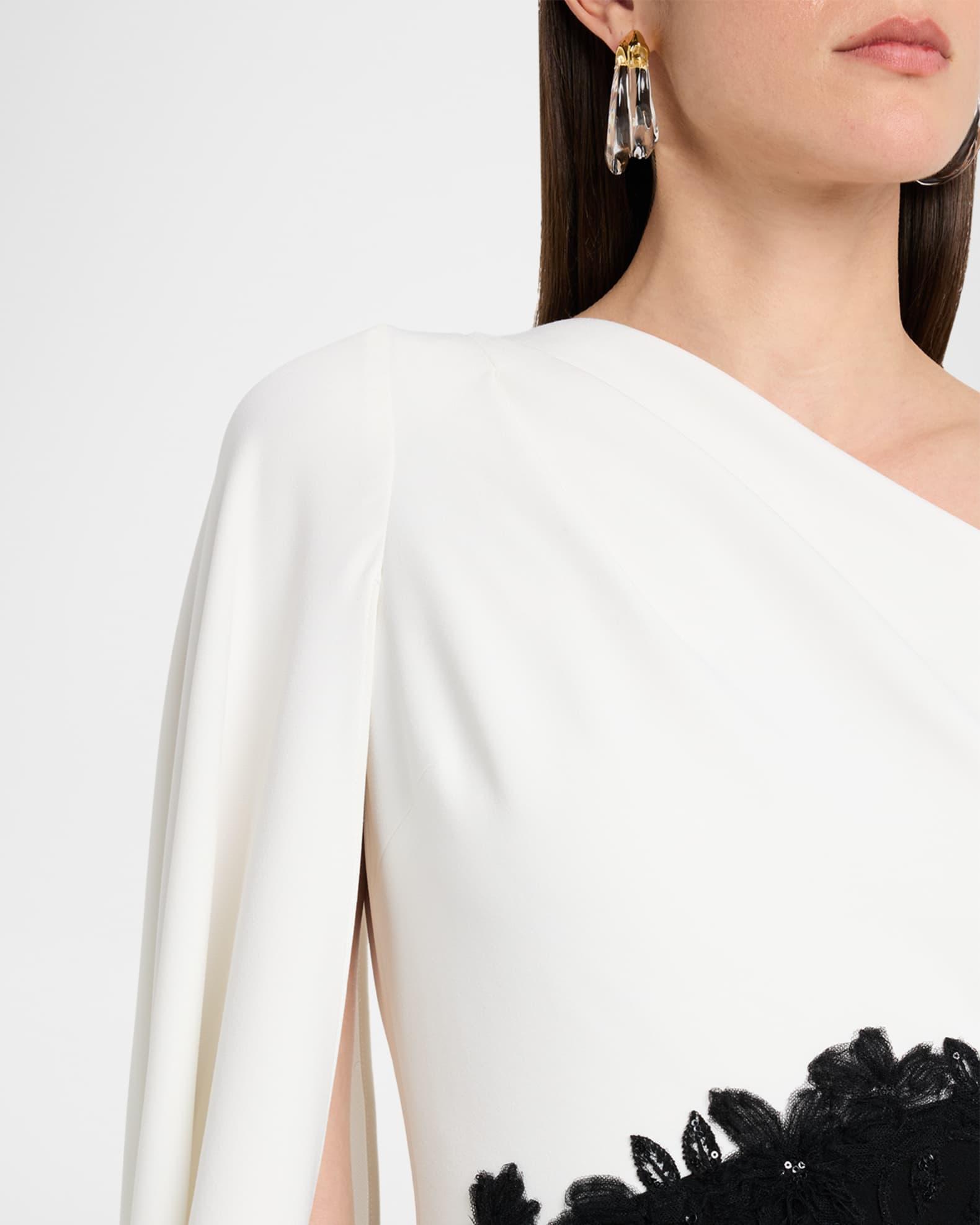 Cape-Sleeve Column Gown Product Image