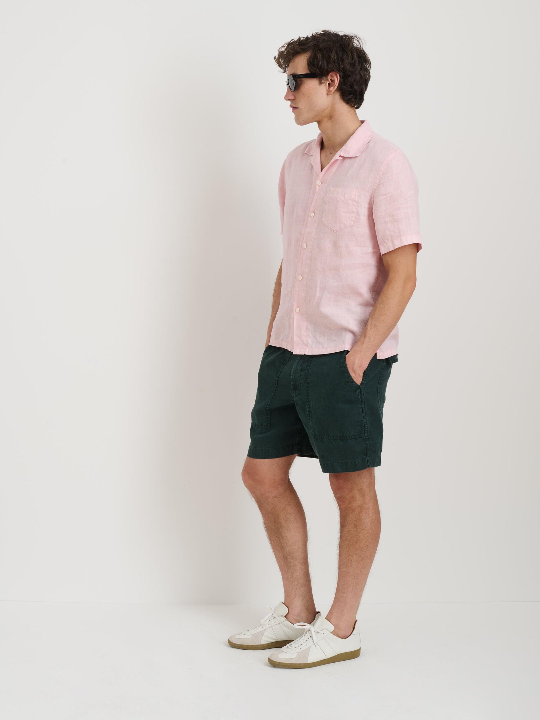 Garment Dyed Pull On Field Short In Linen Product Image
