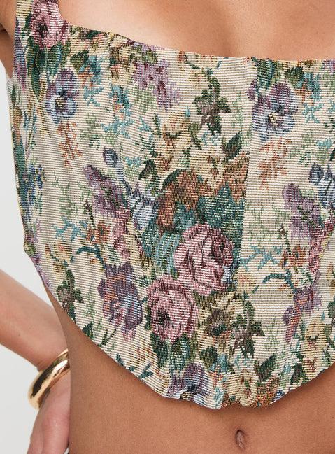 Tender Heart Corset Top Multi Product Image