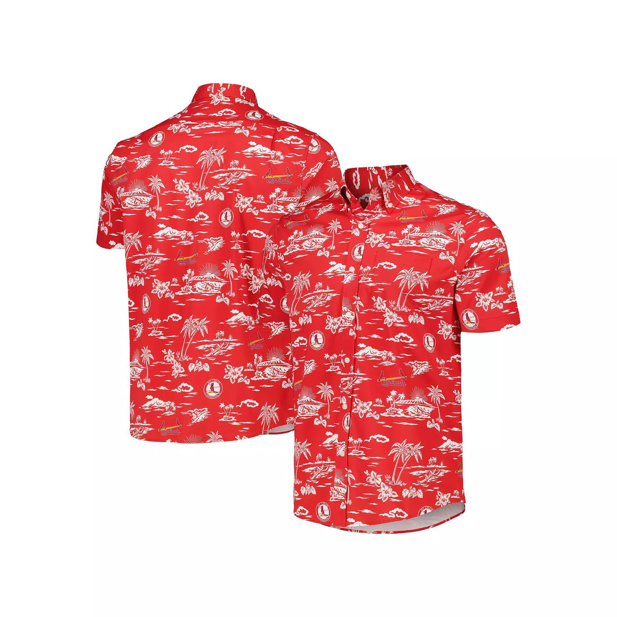 Men's Reyn Spooner Red St. Louis Cardinals Kekai Button-Down Shirt, Size: Small Product Image