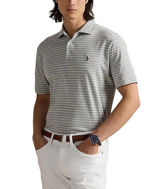 Polo Ralph Lauren Classic Fit Soft Cotton Stripe Short Sleeve Polo Shirt Product Image