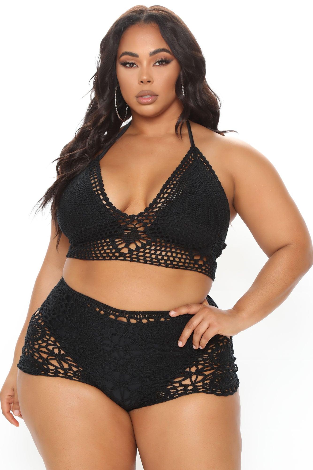 Desi Crochet Set - Black Product Image