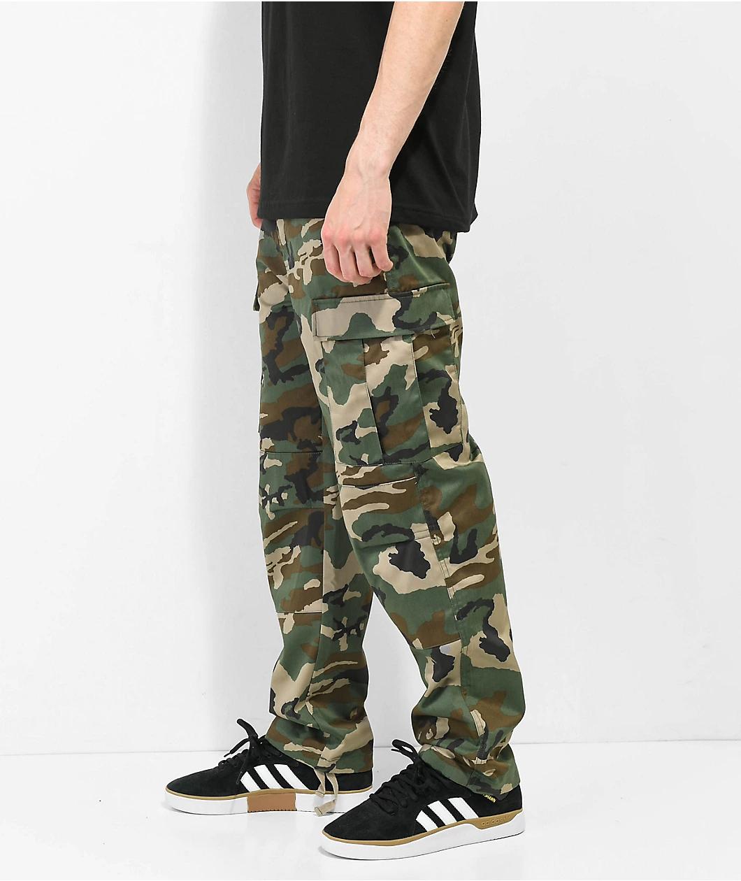 Empyre Loose Fit Camo Cargo Skate Pants Product Image